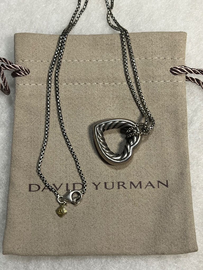 David Yurman Cable Open Heart Pendant